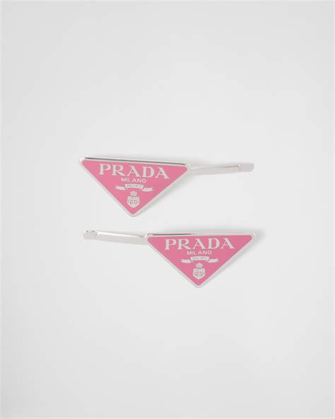 prada pink hair clip|prada crystal headband.